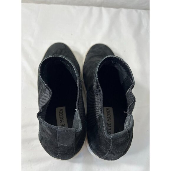 Steve Madden Ladies Wedge Sneakers Suede Leather Upper Size 7 Sultan Sul0291 - Picture 11 of 14